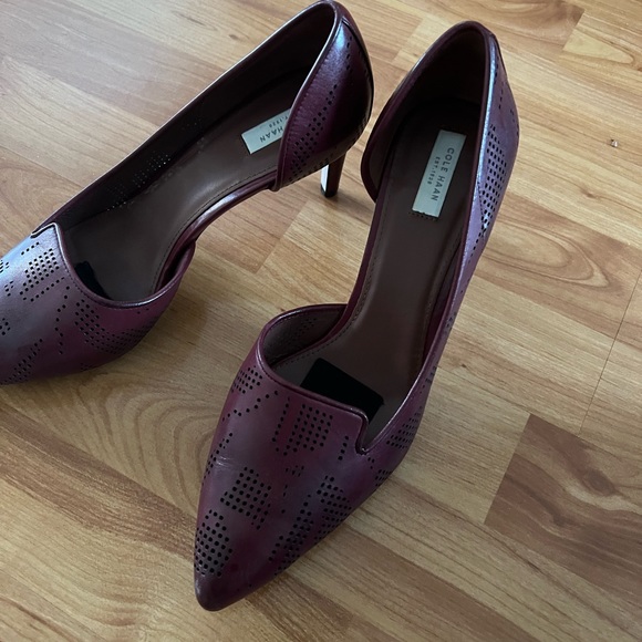 Women’s Cole Haan Nera Pump on Burgundy Sz. 9.5 - Picture 3 of 6